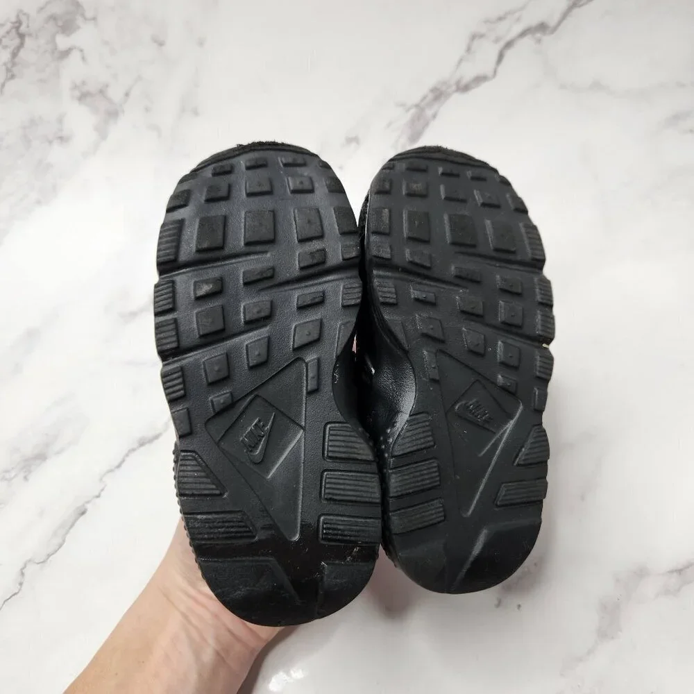 Nike Huarache Run Triple Black Sneakers Shoes Infant Todder Boys 7 704950-016